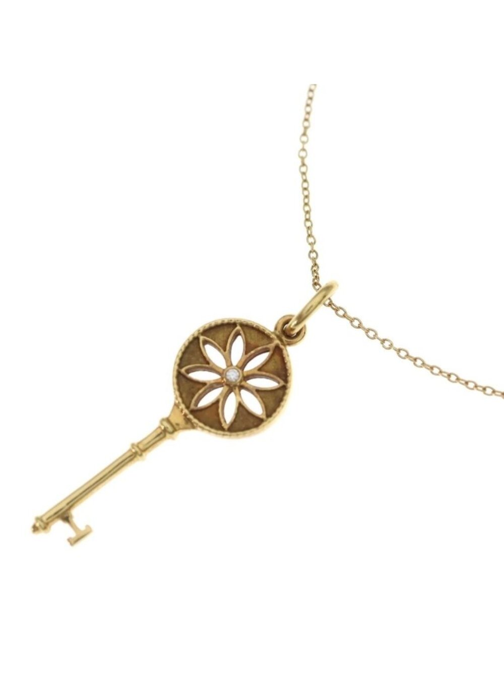 Tiffany & Co Daisy Key Peretti Necklace Gold